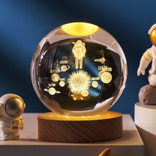 Load image into Gallery viewer, copied - Luminous Starry Sky Crystal Ball Night Lamp with Moon and Planet Projections