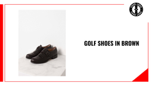 Load and play video in Gallery viewer, Golf Shoes in Brown by@Outfy