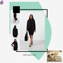 Load image into Gallery viewer, Double Pocket Blazer in Black by@Outfy