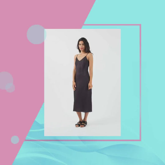 Bias Slip Dress by@Outfy