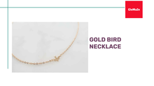 Load and play video in Gallery viewer, Gold Bird Necklace by@Outfy
