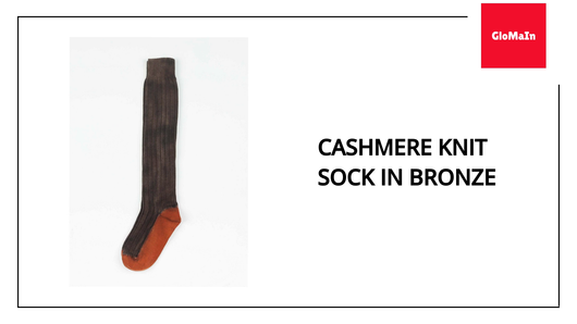 Cashmere Knit Sock in Bronze by@Outfy