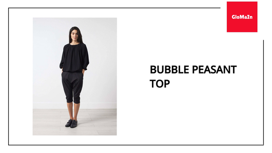 Bubble Peasant Top by@Outfy