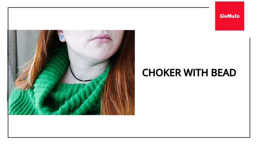 Choker with Bead by@Outfy