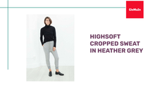 Load and play video in Gallery viewer, Highsoft Cropped Sweat in Heather Grey by@Outfy
