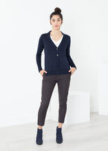 Load image into Gallery viewer, Square Cardigan in Navy
