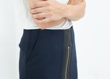 Load image into Gallery viewer, Contrast Zipper Skirt in Navy
